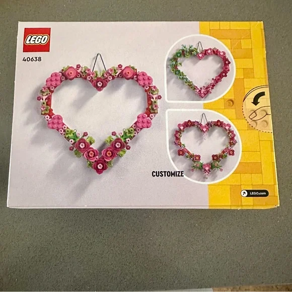 LEGO Heart Ornament 40638 | Floral Valentine Décor | 254 pcs | NIB - Picture 4 of 5